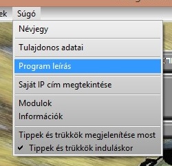 A Program NAV-os leírásának a helye